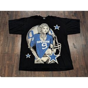 Vintage Pro Tag Dallas Cowboys Marilyn Monroe T-Shirt Mens 2XL NFL Football‎ 90s